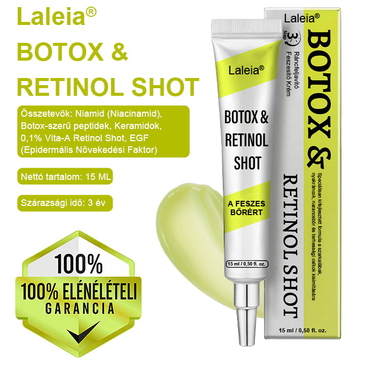 🌿🌿Laleia® Botox & Retinol Shot – Simaabb bőr mély ráncok, megereszkedett áll és duzzadt szemek ellen