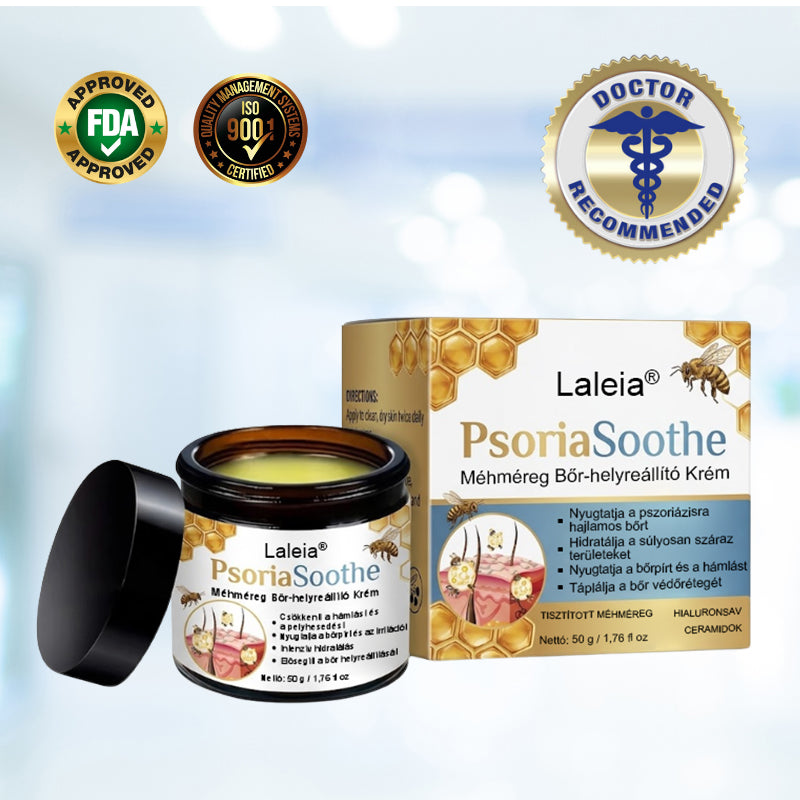 🌿🌿Laleia® PsoriaSoothe Méhméreges Bőrregeneráló Krém