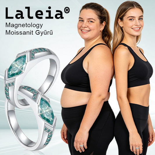 💎💎Laleia® Magnetológiás Moissanit Gyémánt Gyűrű