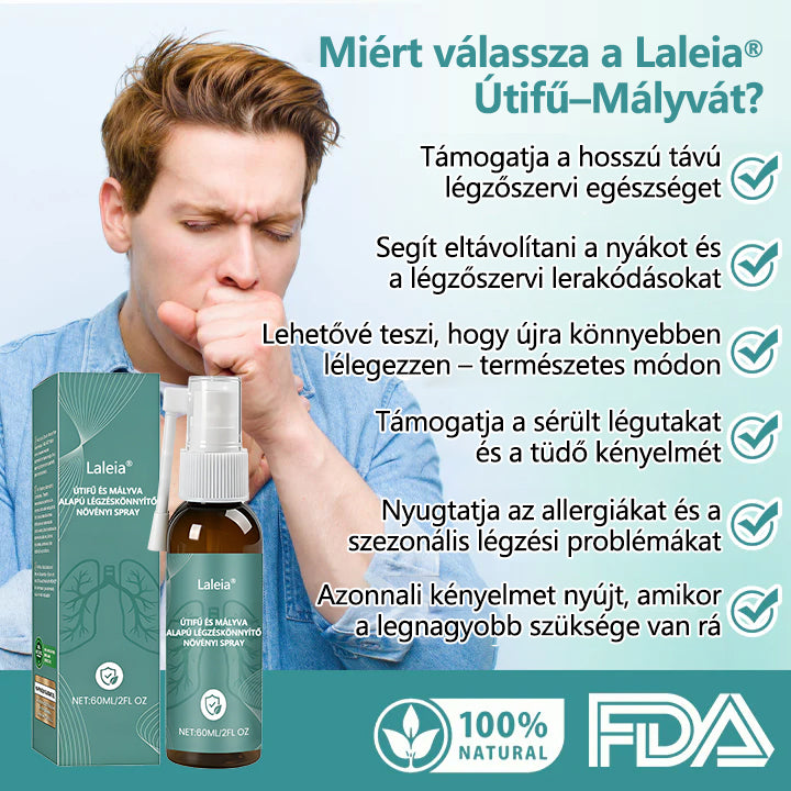 🌿Laleia® Útifű-Mályva Légzésnyugtató Növényi Spray