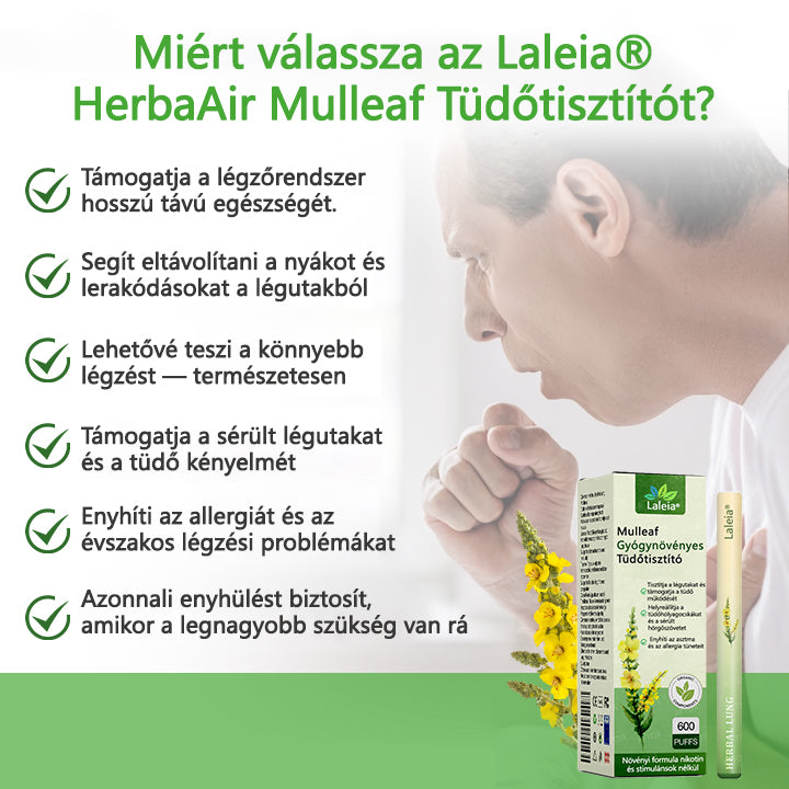 Laleia® Mulleaf gyógynövényes tüdőtisztító⭐
