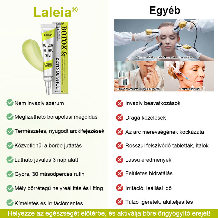 🌿🌿Laleia® Botox & Retinol Shot – Simaabb bőr mély ráncok, megereszkedett áll és duzzadt szemek ellen