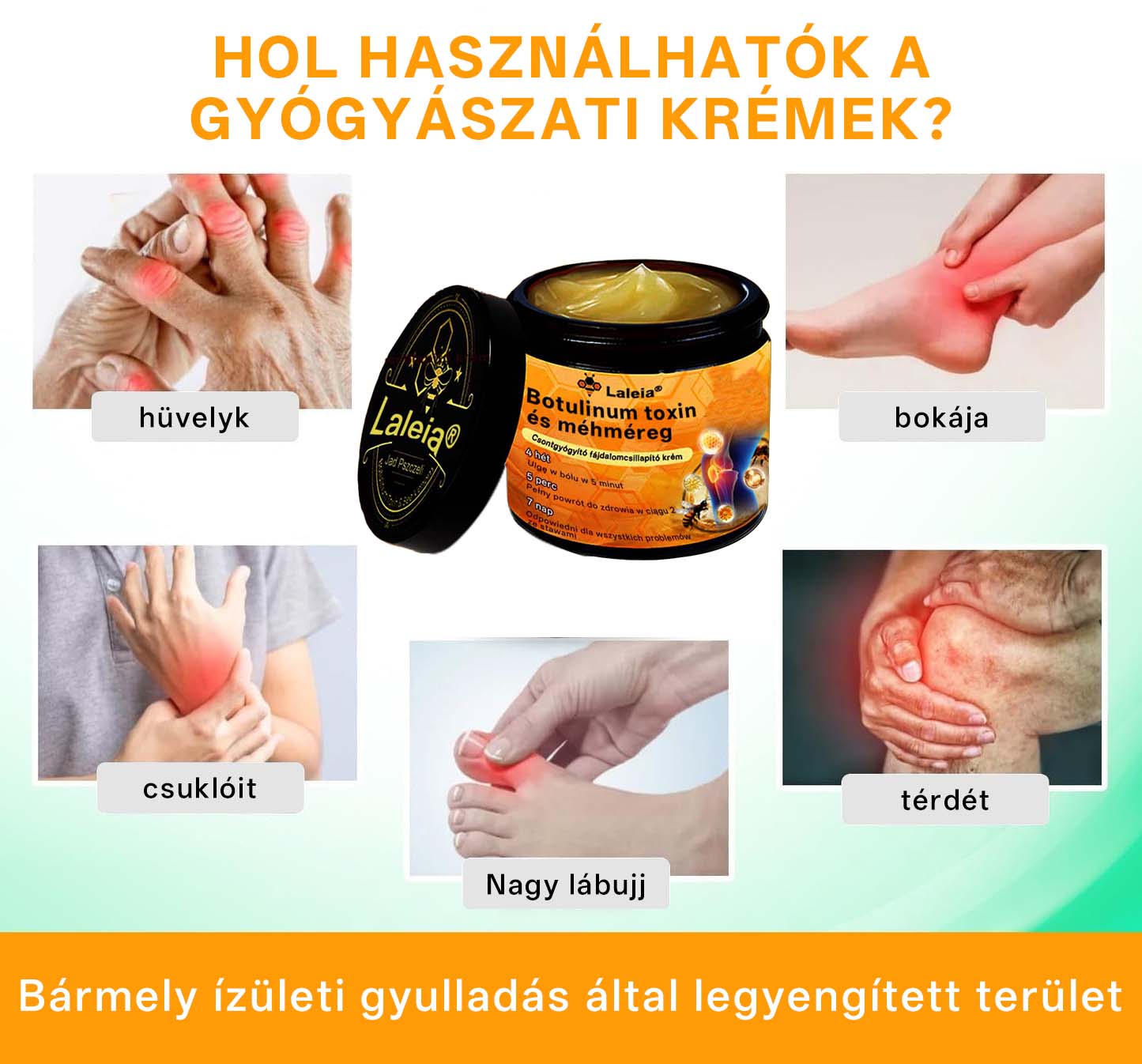 🌿🌿Laleia® Botulinum Toxin és Méhméreg Fájdalomcsillapító Csontgyógyító Krém🐝 (Kifejezetten időseknek & ortopéd szakorvosok ajánlásával)