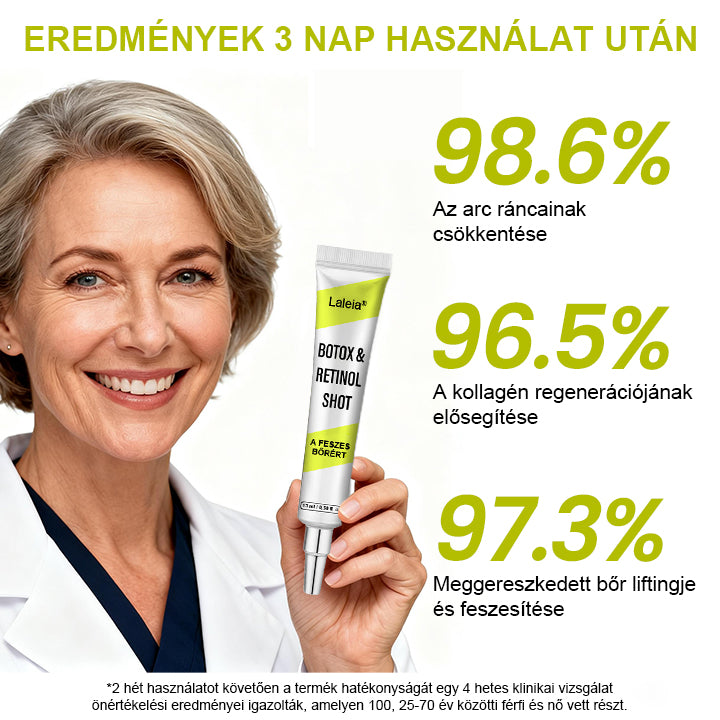 🌿🌿Laleia® Botox & Retinol Shot – Simaabb bőr mély ráncok, megereszkedett áll és duzzadt szemek ellen