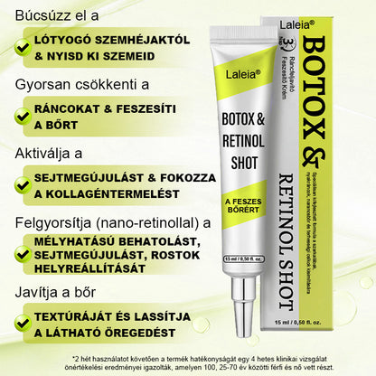 🌿🌿Laleia® Botox & Retinol Shot – Simaabb bőr mély ráncok, megereszkedett áll és duzzadt szemek ellen